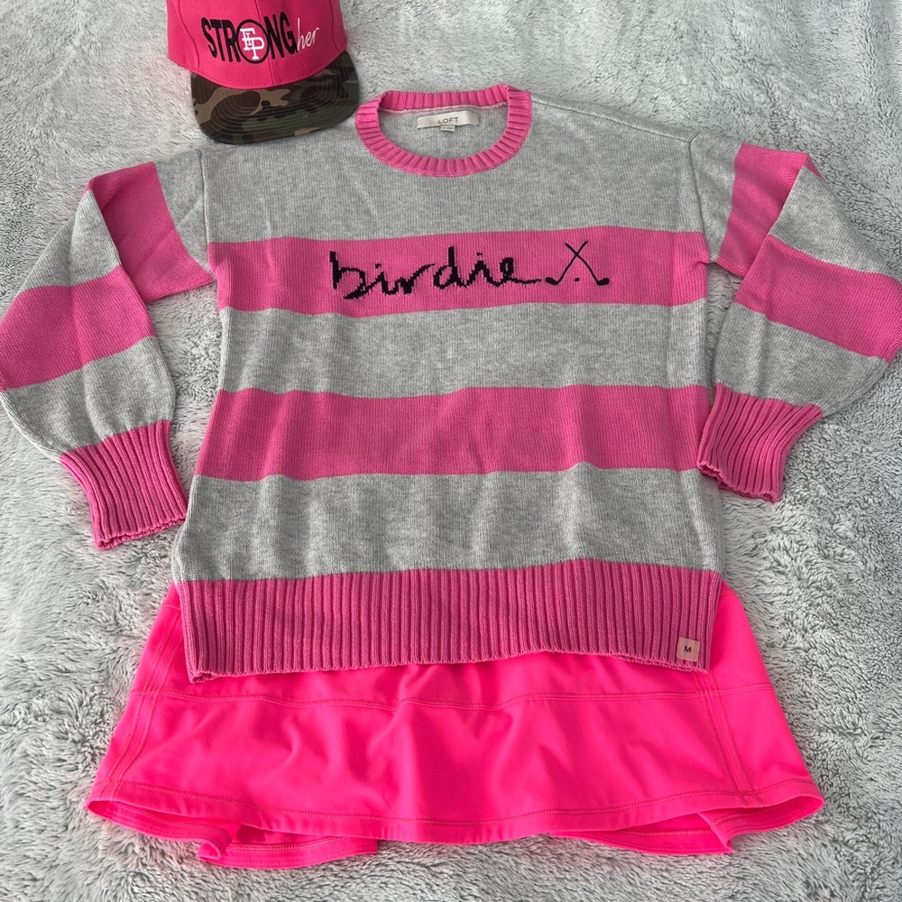 Golf Sweater By Loft “ birdie” Sz M